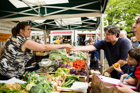 Vegetable producer at Horsham Food and Drink Festival