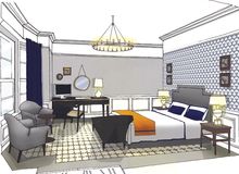 Llandudno Bay Hotel room sketch
