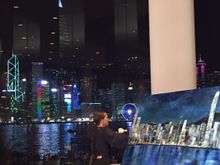 Jeannine Platz - Live Art Show at InterContinental Hong Kong's Lobby Lounge 