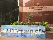 Jeannine Platz's InterContinental Hong Kong Suite View Painting 