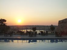 Sunset at Bastion Pool Deck, Phoenicia Hotel