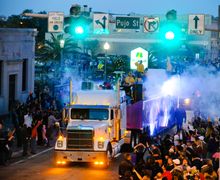 Krewe of Krewes Parade in downtown Lake Charles