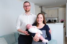 The Blacksmith family in their new home at Woodhouse Park