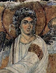white angel fresco, in miliseva monastery