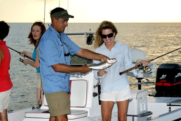 Take a charter fishing trip in Southwest Louisiana for the Cajun Grand Slam!