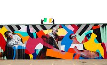 Mural at Boardertown Skate Shop in Fort Smith, by artists Maser and Conor Harrington