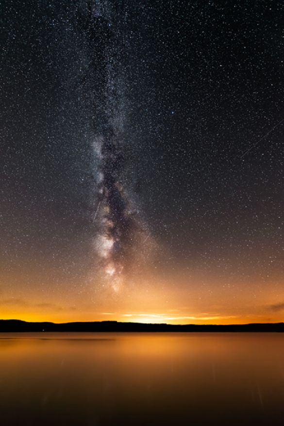 The Milky Way over Kielder Water