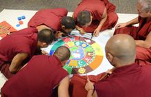 Creation of a Peace Sand Mandala Onsite by Buddhist Monks at The Children's Museum of Indianapolis