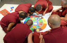 Creation of a Peace Sand Mandala Onsite by Buddhist Monks at The Children's Museum of Indianapolis