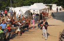 Wooden musket drill, Liberty Celebration