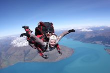 skydiving over Queenstown NZ