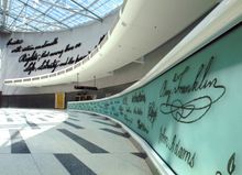 International Arrivals Hall at the Philadelphia International Airport.