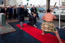 PM John Key traditionally welcomed by local iwi
