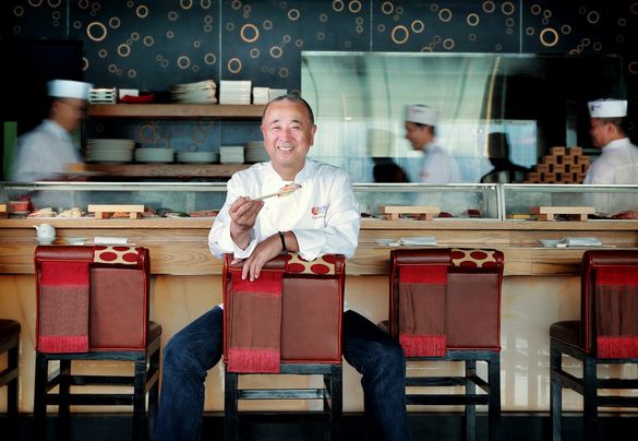 World Famous Chef Nobu Matsuhisa at NOBU InterContinental Hong Kong