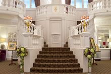 The iconic lobby staircase at the St Ermin's Hotel, Westminster, London 