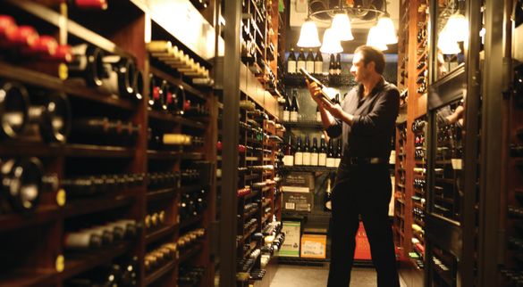 Antonio Vilaca in the wine cellar at BEST WESTERN PREMIER Terrace Hotel, Perth