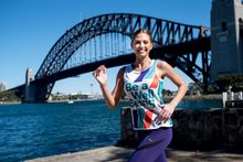 Blackmores Sydney Running Festival ambassador, Jesinta Campbell in preparation for the event 