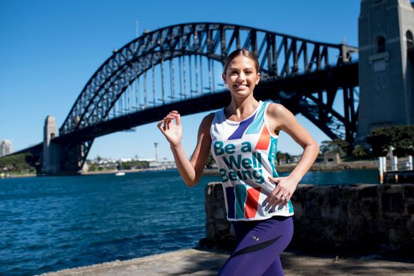 Blackmores Sydney Running Festival ambassador, Jesinta Campbell in preparation for the event 