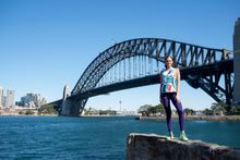 Blackmores Sydney Running Festival ambassador, Jesinta Campbell in preparation for the event 