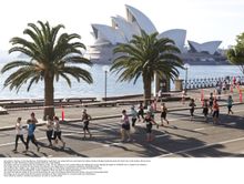 Runners participating in Blackmores Sydney Running Festival 