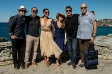 Filming in Australia for Brazilian telenovela “Totalmente Demais” (l to r):  Director Luiz Henrique Rios with cast members Humbe
