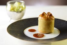 SPOON by Alain Ducasse - Warm Young Rabbit & Cabbage Pie (at Vietti Wine Dinner, Oct 30, 2015)