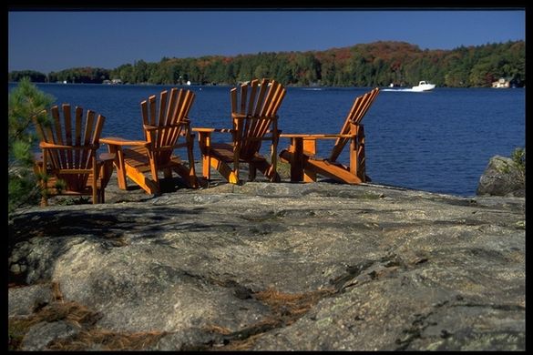 Lakeside relaxation in Muskoka, Ontario, Canada