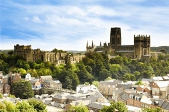 Durham\'s historic Cathedral City skyline