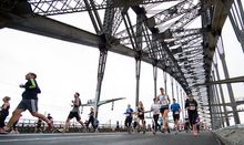 Blackmores Sydney Running Festival ambassador, Jesinta Campbell in preparation for the event 