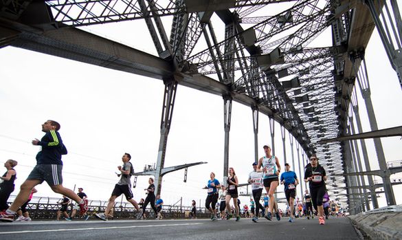 Blackmores Sydney Running Festival ambassador, Jesinta Campbell in preparation for the event 