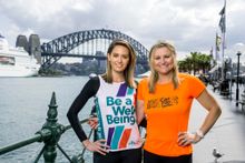 Jesinta Campbell and Melinda Gainsford-Taylor ahead of Blackmores Sydney Running Festival_Destination NSW_01