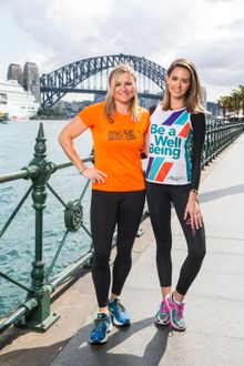 Jesinta Campbell and Melinda Gainsford-Taylor ahead of Blackmores Sydney Running Festival_Destination NSW_02