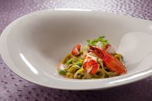 Boston Lobster and Spinach Fettuccini
