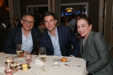 Barney Cheng, Michel Lamuniere & Carole KIein at SPOON by Alain Ducasse