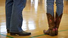 Dance workshop at the 2015 National Cowboy Poetry Gathering in Elko.