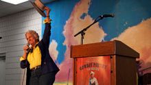 A performer at the 2015 National Cowboy Poetry Gathering in Elko.