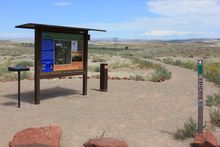 Trail head of Mill Canyon Dinosaur Track Site