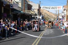 Virginia City's World Championship Outhouse Races is seen here.