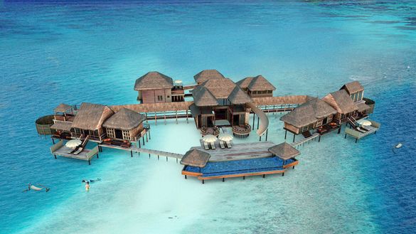 Gili Lankanfushi Private Reserve rendering with swimming pool