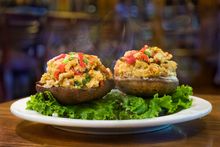 Walleye Stuffed Mushrooms 