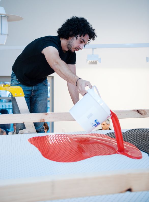 Huseyin Sami, Painting Machine 9 (work in progress), 2011