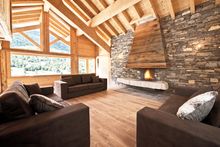 Chalet Kalliste (pictured) can be combined with the new Chalet Kashmir to create K2 - a super chalet sleeping up to 22 people 