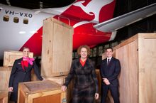 Qantas, MCA and Tate partnership, with MCA Dir Elizabeth Ann Macgregor