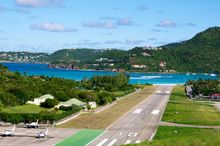 The runway at St Barts