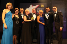 Cliveden - Sue Williams collecting the AA AWard (pictured centre)