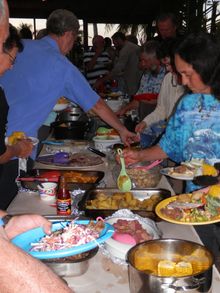 Pitcairn Community Dinner at the Square