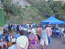 Pitcairn Community Dinner at the Landing