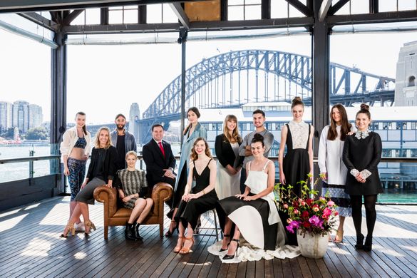 L-R: Model wearing We Are Handsome, Katinka and Jeremy Somers (We Are Handsome), Eva Galambos (Parlour X), NSW Minister for Trad L-R: Model wearing We Are Handsome, Katinka and Jeremy Somers (We Are Handsome), Eva Galambos (Parlour X), NSW Minister for Trad