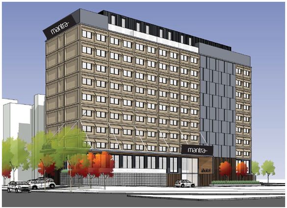 Artist's impression of the new Mantra Canberra Hotel
