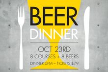 Eight course, eight beer degustation hosted by Eric Walters, Victoria's Grand Ridge Brewery Owner. 